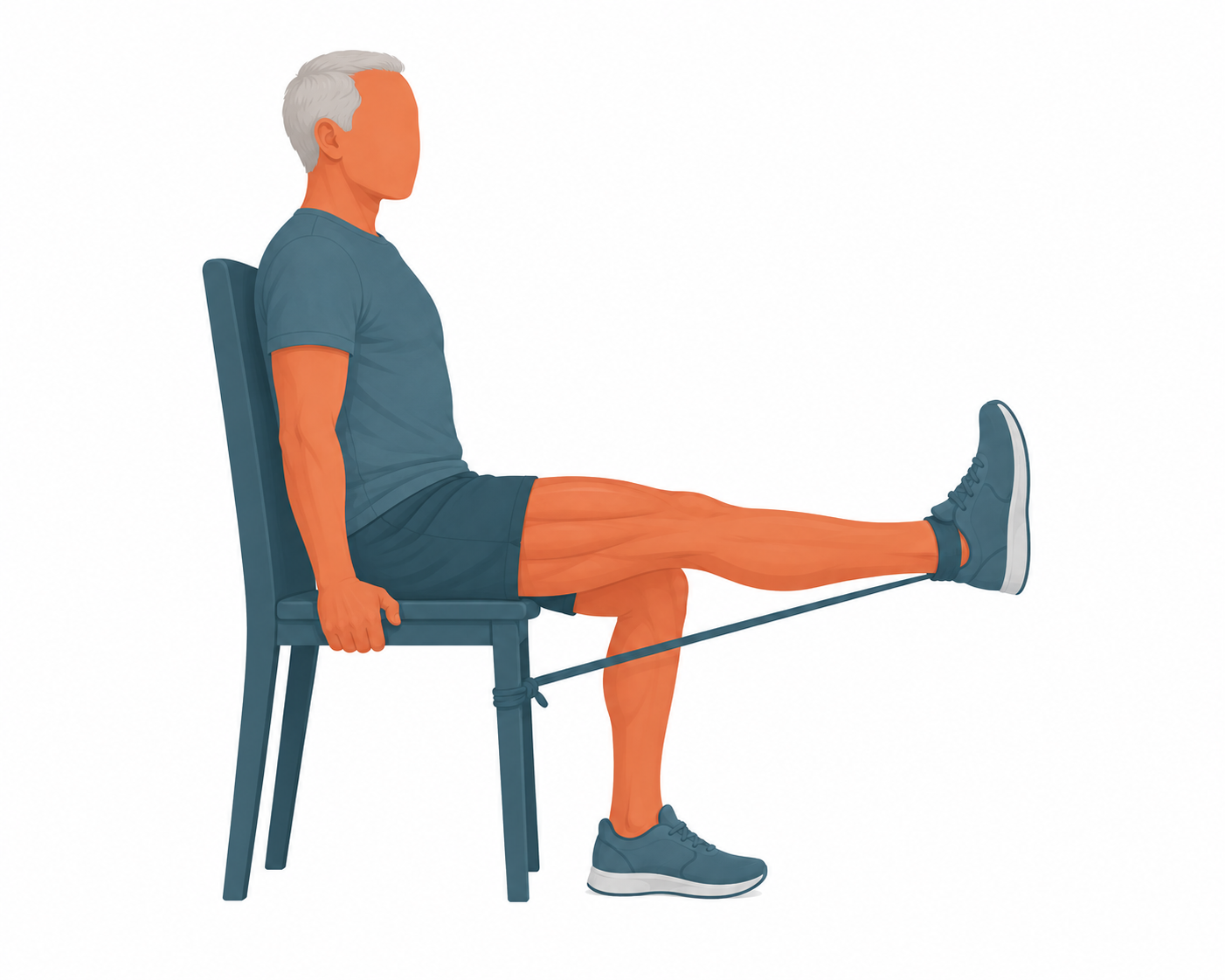 Isometric leg extension for lowering blood pressure