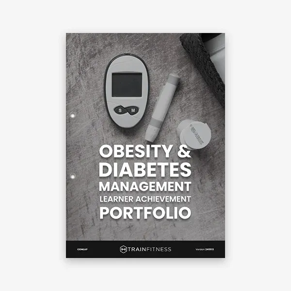 Printed Obesity Diabetes Management Learner Achievement Portfolio