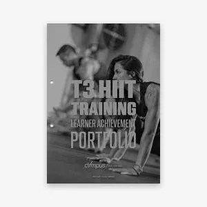Printed T3 HIIT Training Learner Achievement Portfolio