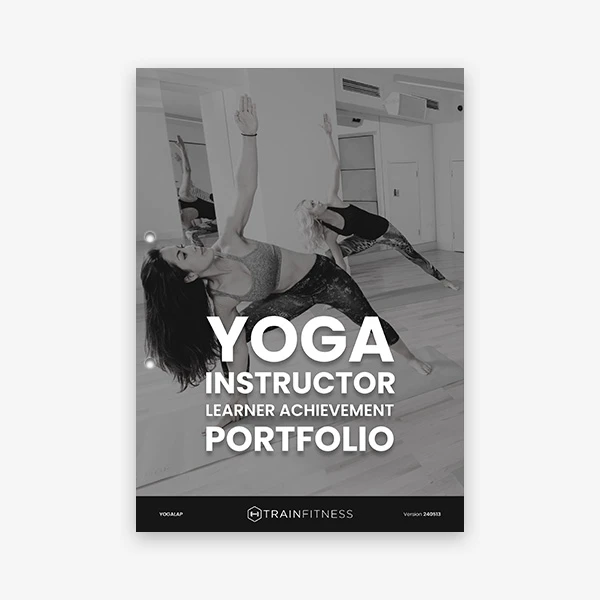 Printed Yoga Instructor Learner Achievement Portfolio