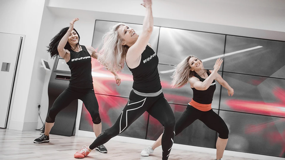 Exercise to Music coaches rehearsing choreography