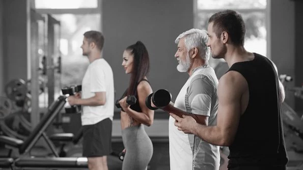 A Fitness Instructor training his clients