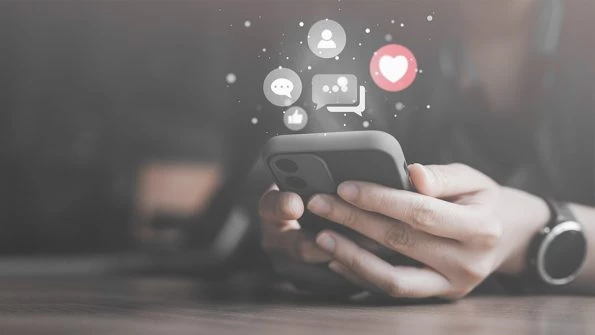 A Mobile Phone Used to Post on Social Media